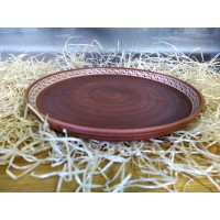 Блюдо из красной глины ф 34 см