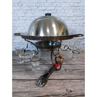 Садж ф360 "Греція" з соусами і чарками + щипці в Подарунок! Садж ф360 "Греція" з соусами і чарками + щипці в Подарунок!