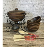 Садж кован."Вечеря" 3,5 л+тарелки для первого